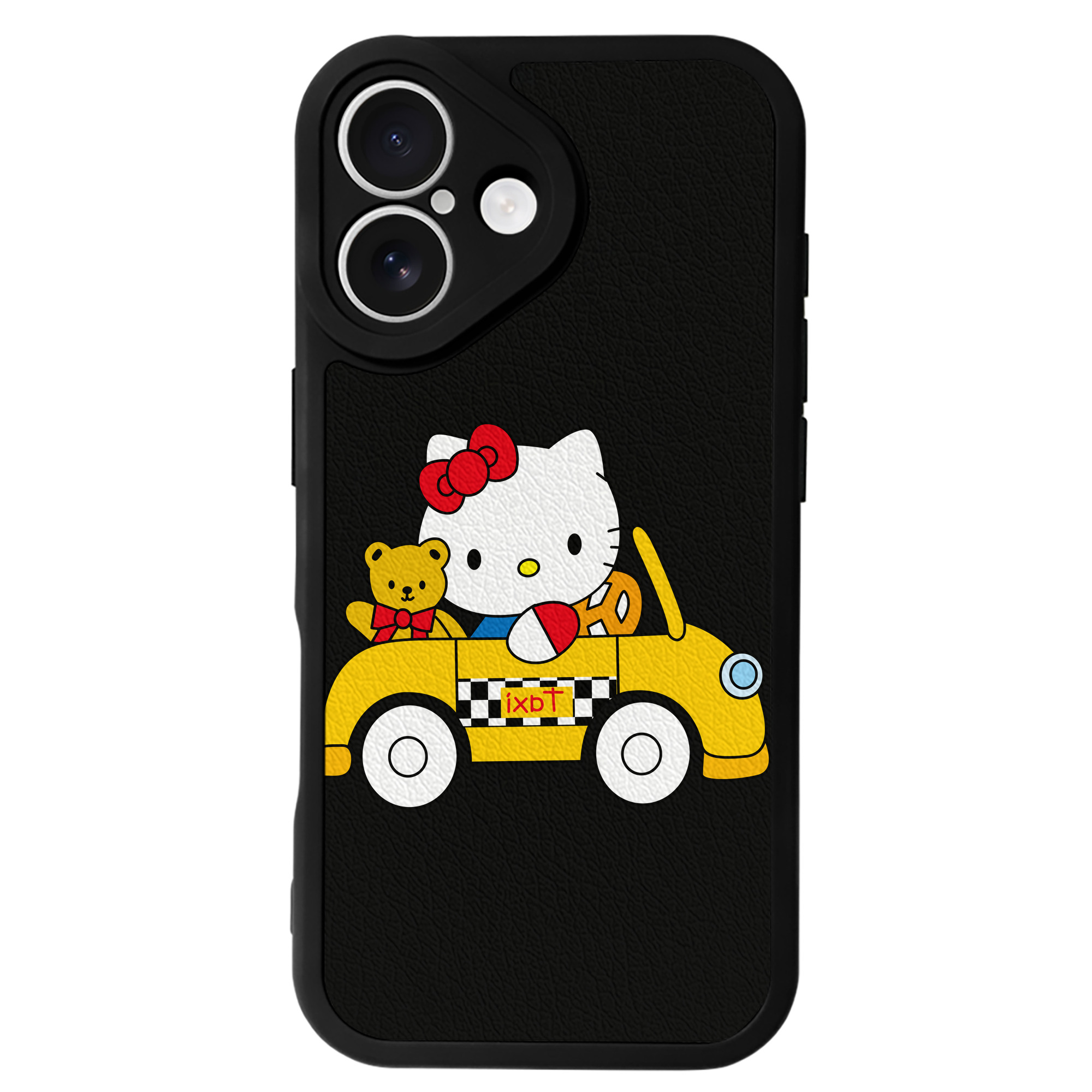 （画像用） Hello Kitty ハローキティ 【iPhone 16シリーズ対応】シリコンスマホケース（レザー調） 材質：シリコン